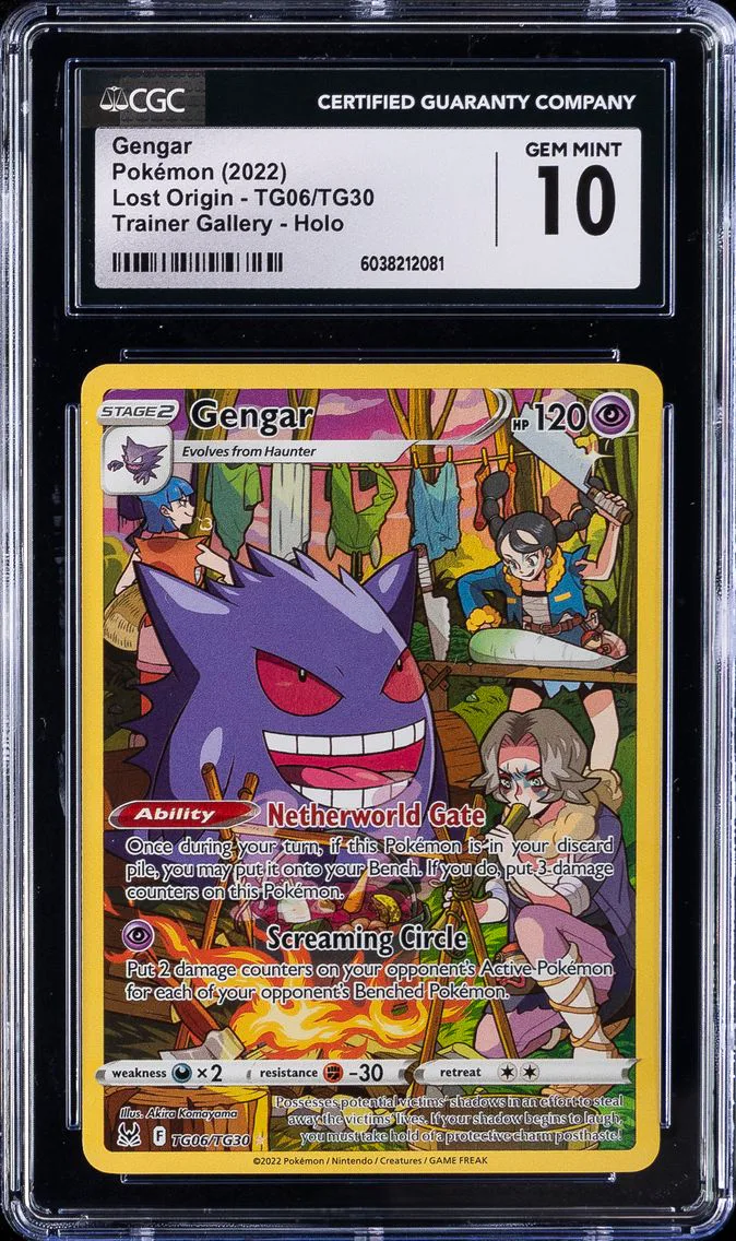 2022 Lost Origin - English Full Art/Gengar Sword & Shield Lost Origin #TG06/TG30 CGC 10