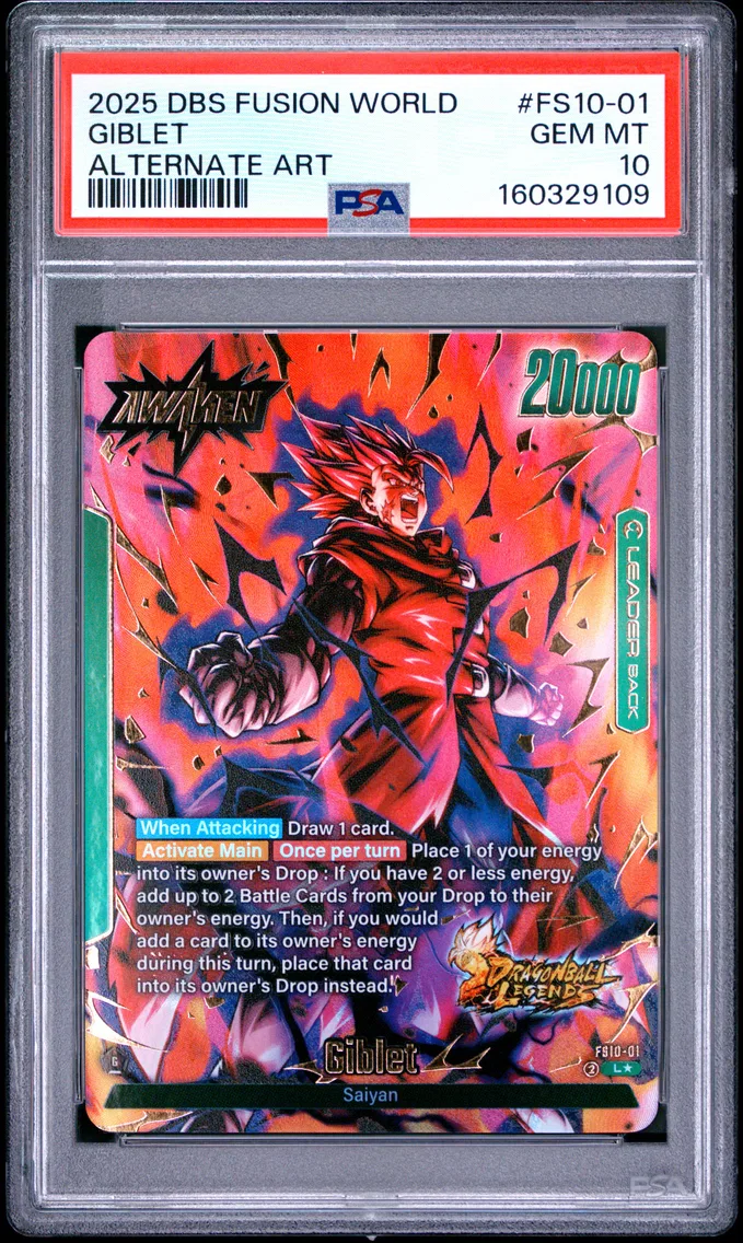 2025 #FS10-01 Giblet PSA 10 Dragon Ball Super Card Game Fusion World Starter Deck EX Giblet