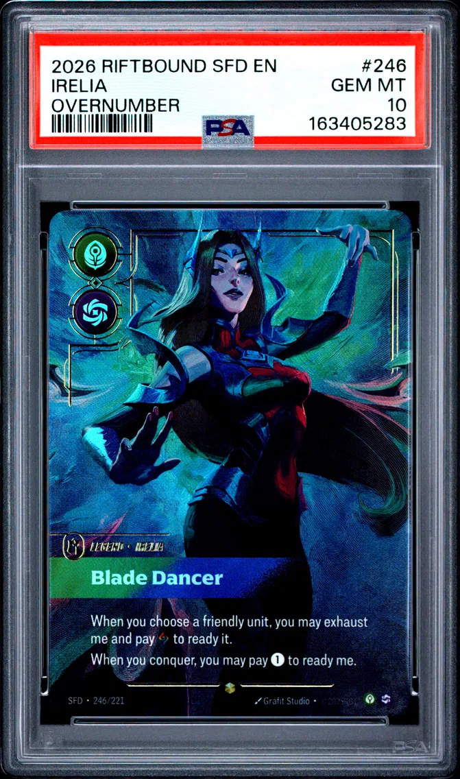 2026 #246 Irelia - Blade Dancer PSA 10 Riftbound: League of Legends Sfd-Spiritforged