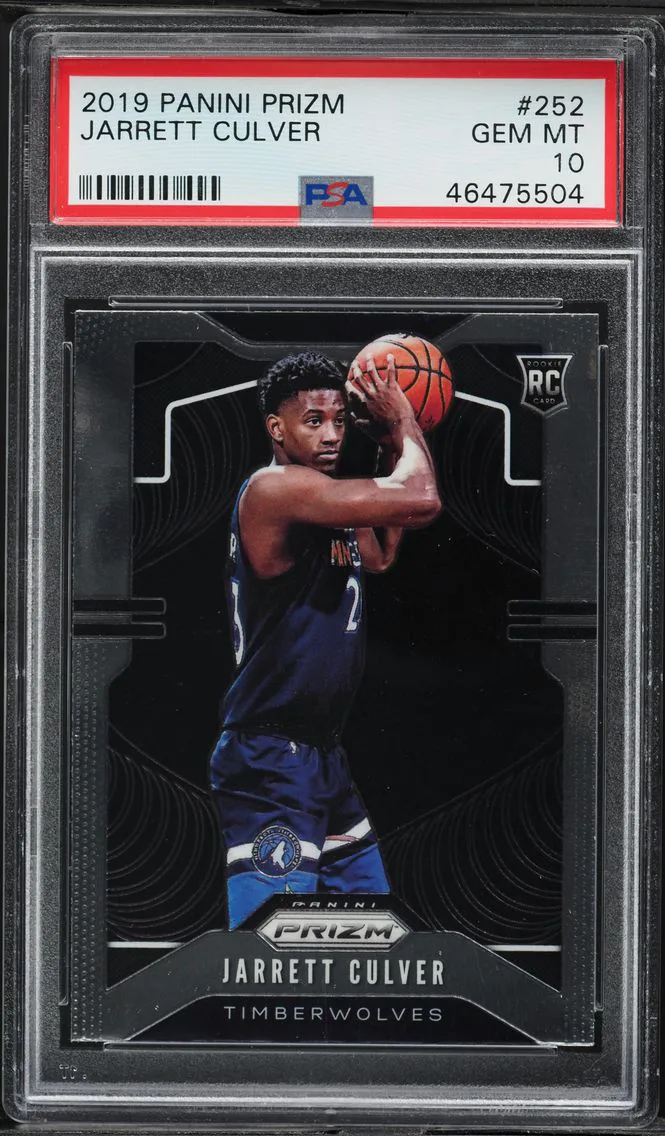 2019 #252 Jarrett Culver PSA 10 Panini Prizm Basketball