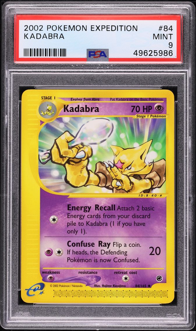 2002 #84 EXPEDITION KADABRA PSA 9 POKEMON