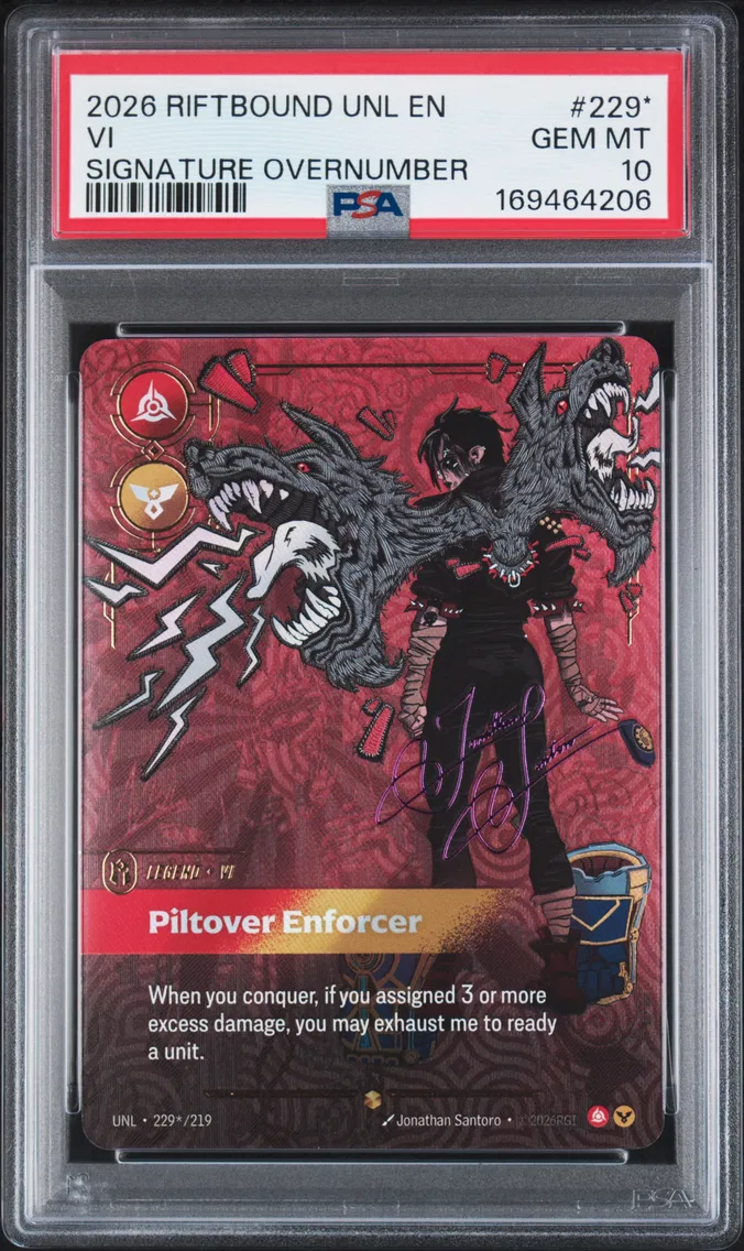2026 #229* VI - Piltover Enforcer PSA 10 Riftbound: League of Legends Unl-Unleashed
