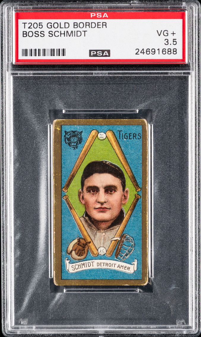 1911 #nan Boss Schmidt PSA T205 Gold Border