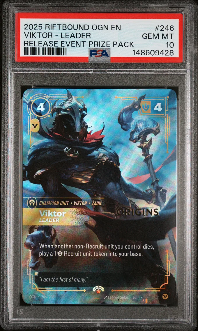 2025 #246 Viktor - Leader PSA 10 Riftbound: League of Legends Ogn-Origins