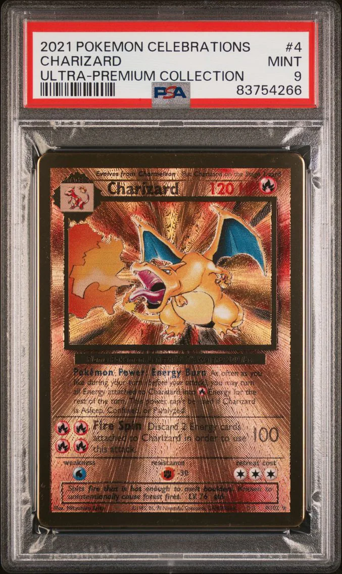 2021 #4 Charizard PSA 9 Celebrations Ultra-Premium Collection