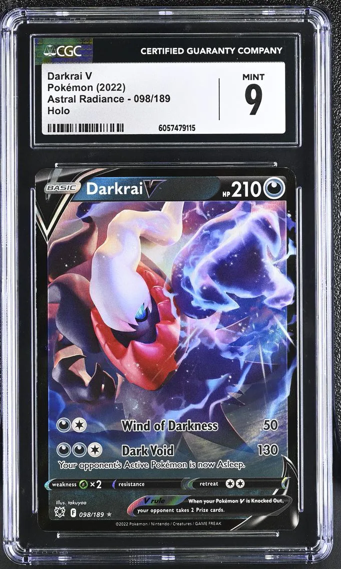 2022 #098 Darkrai V CGC 9 Astral Radiance - English