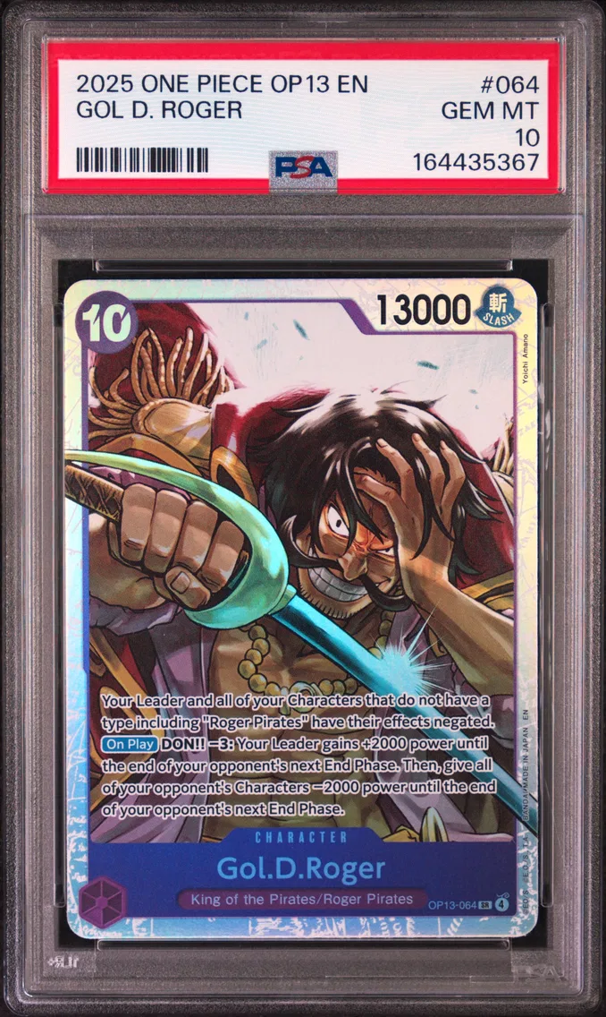 2025 #064 Gol D. Roger PSA 10 One Piece OP13-Carrying on His Will