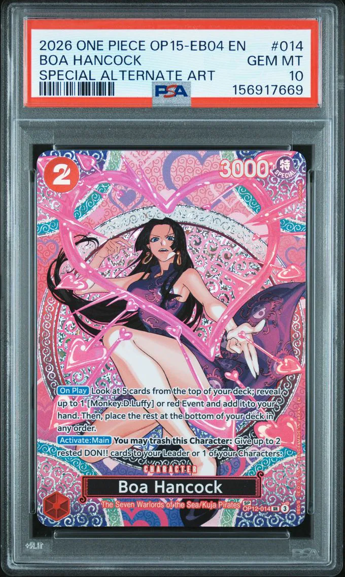 2026 #014 Boa Hancock PSA 10 One Piece OP15-EB04-Adventure on Kami's Island