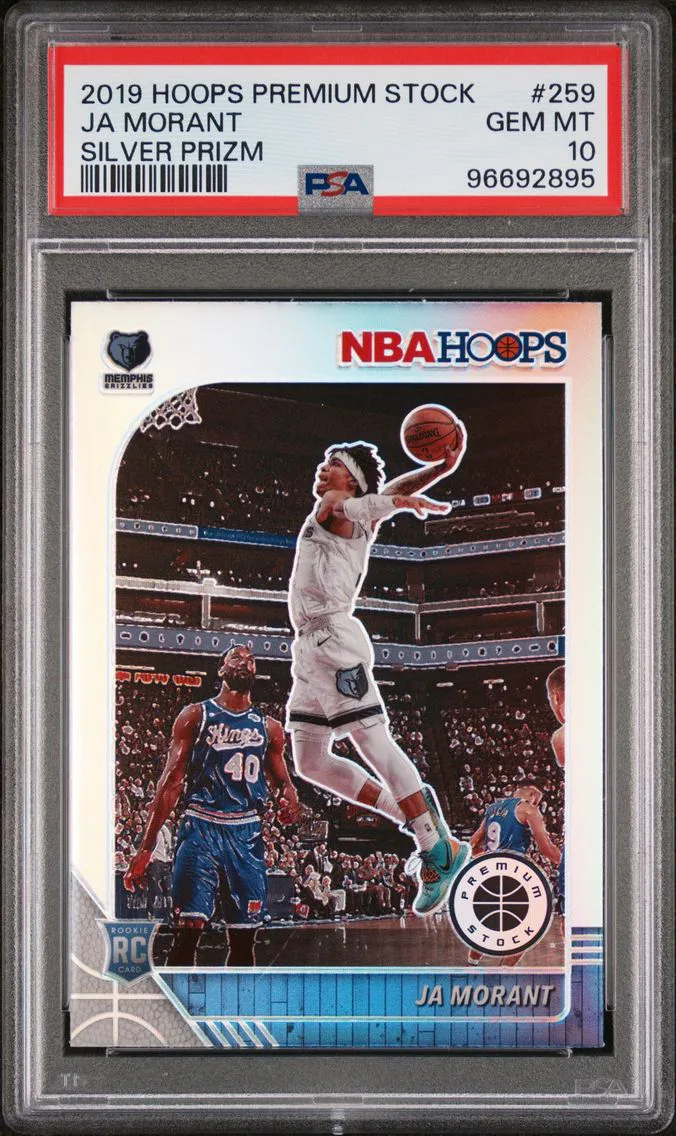 2019 #259 Ja Morant PSA 10 Panini Hoops Premium Stock