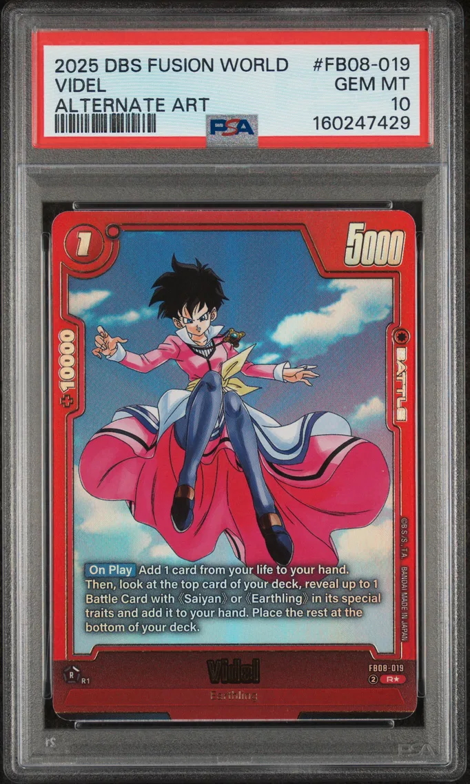 2025 #FB08-019 Videl PSA 10 Dragon Ball Super Card Game Fusion World Saiyan's Pride