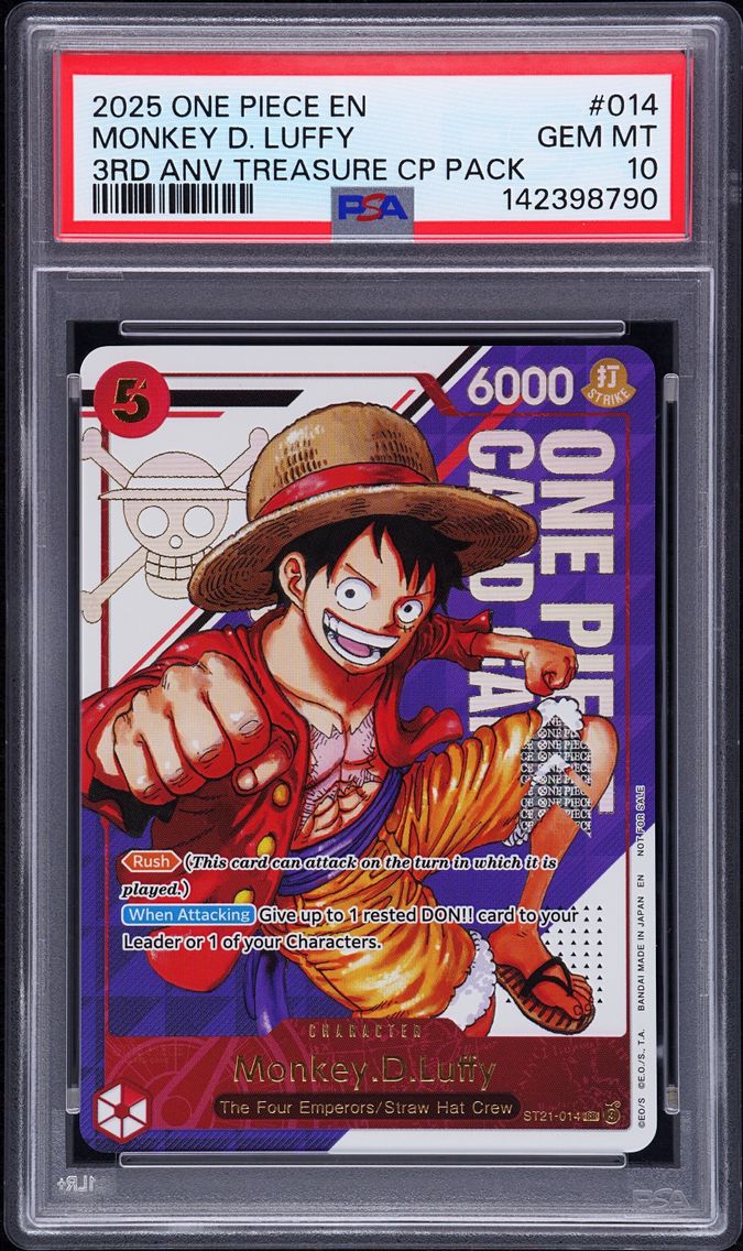 2025 #014 Monkey D. Luffy PSA 10