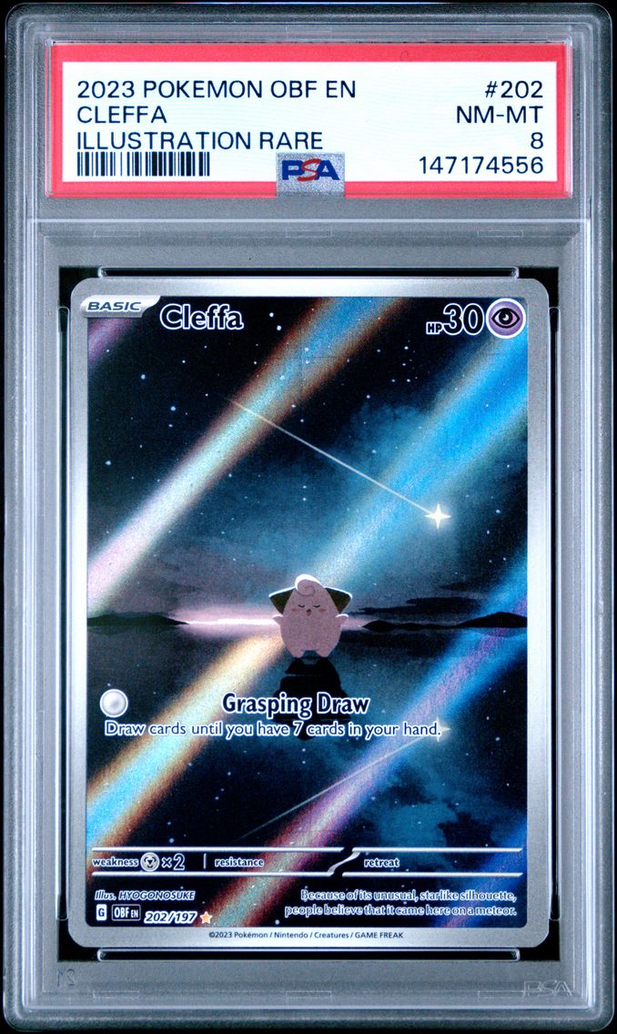 2023 #202 Cleffa PSA 8 Obf EN-Ob