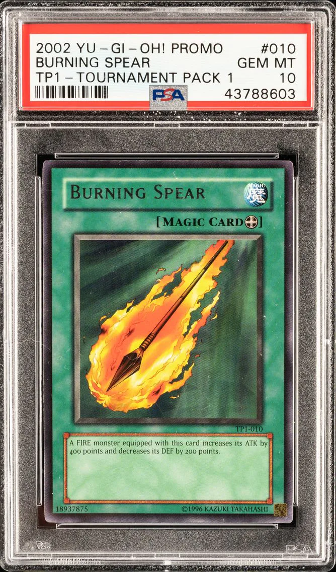 BURNING SPEAR TP1-010 TOURNAMENT PACK 1 2002 PSA 10