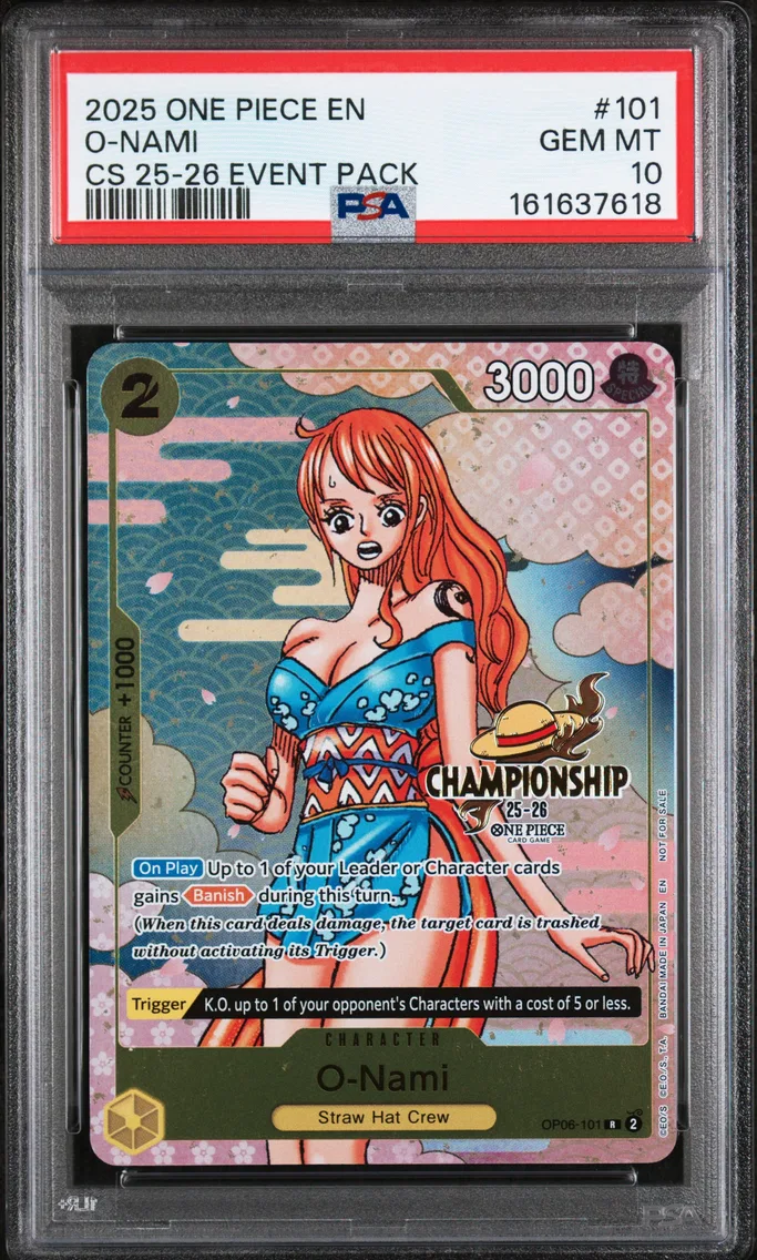 2025 #101 O-Nami PSA 10 One Piece Championship 2025-26 Event Pack