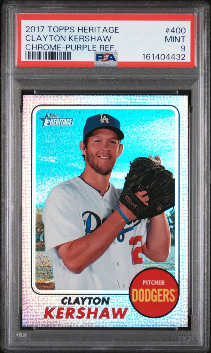 2017 #400 Clayton Kershaw PSA 9 Topps Heritage
