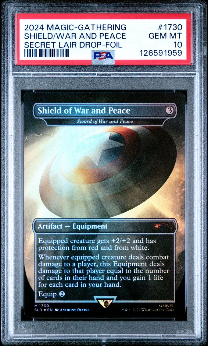 2024 #1730 Shield of War and Peace PSA 10 Secret Lair Drop