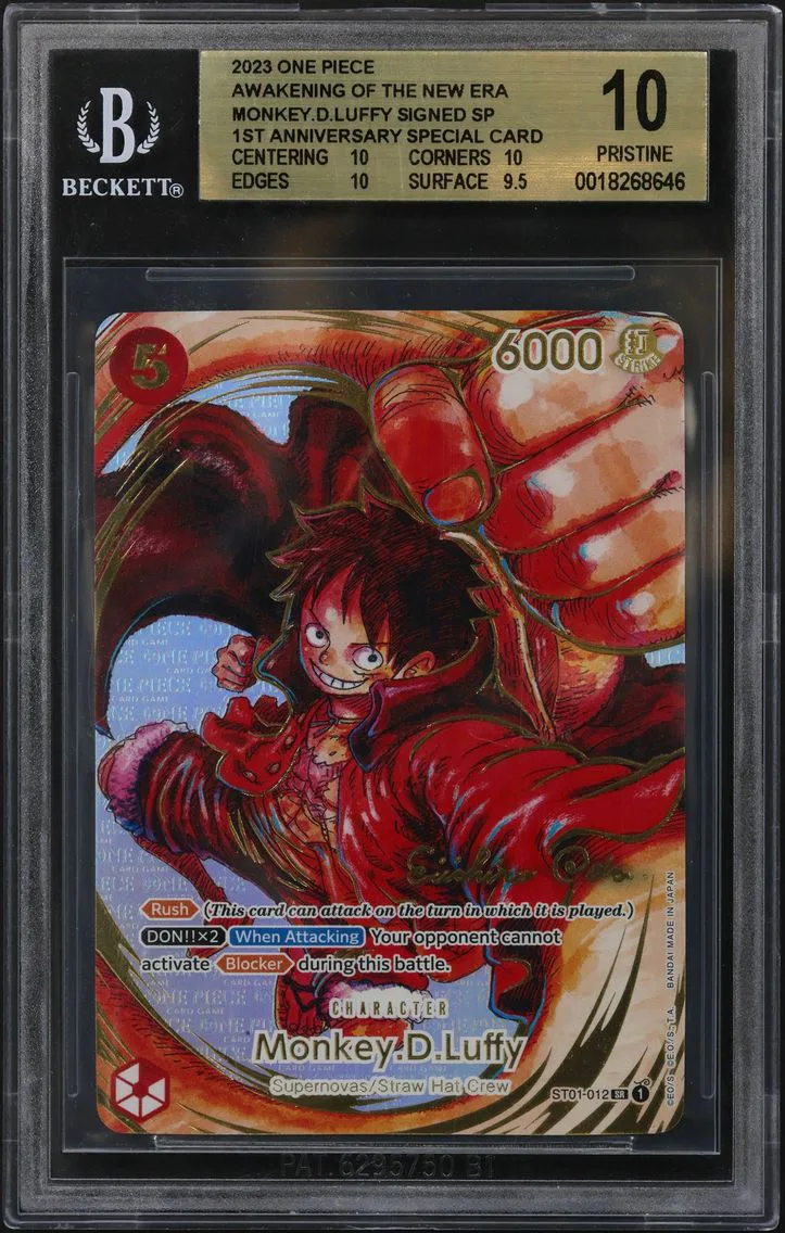 2023 #ST01012 Monkey.D.Luffy SIGNED SR/(1st Anniversary Special Card ...