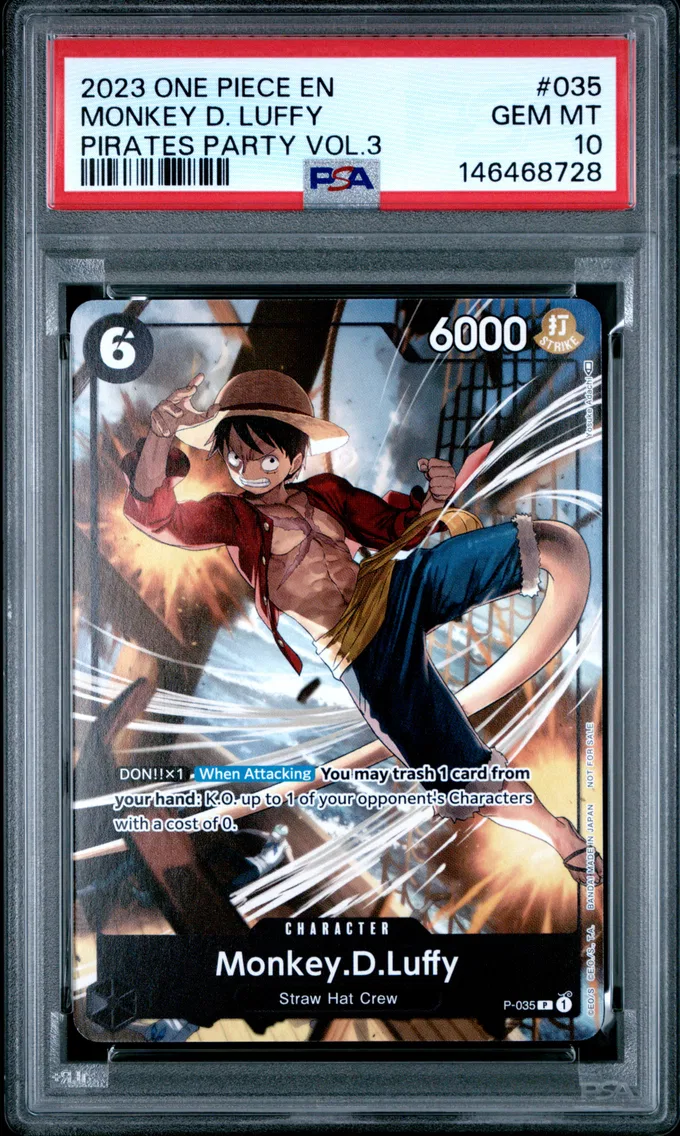 2023 #035 Monkey D. Luffy PSA 10 One Piece Promos