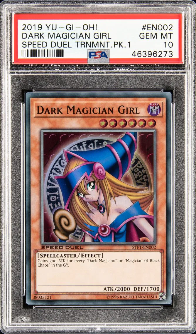 2019 YU-GI-OH! SPEED DUEL TOURNAMENT PACK 1 #EN002 DARK MAGICIAN GIRL SUPER RARE PSA 10