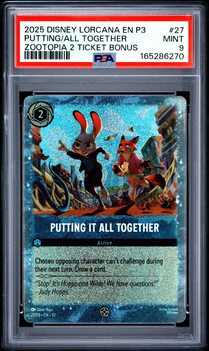 2025 #27 Putting It All Together PSA 9 Disney Lorcana EN P3-Promo