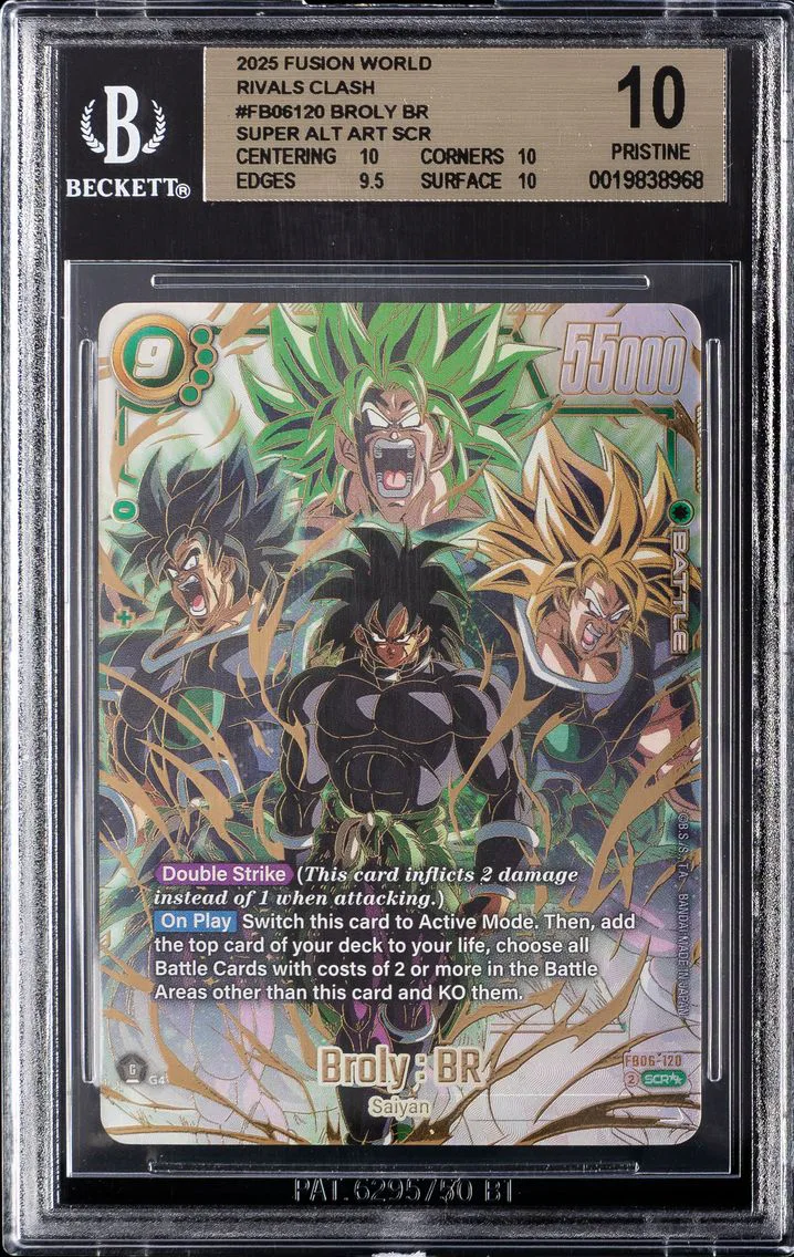 2025 #FB06-120 Broly : BR BGS 10 Dragon Ball Super Card Game Fusion World Rivals Clash