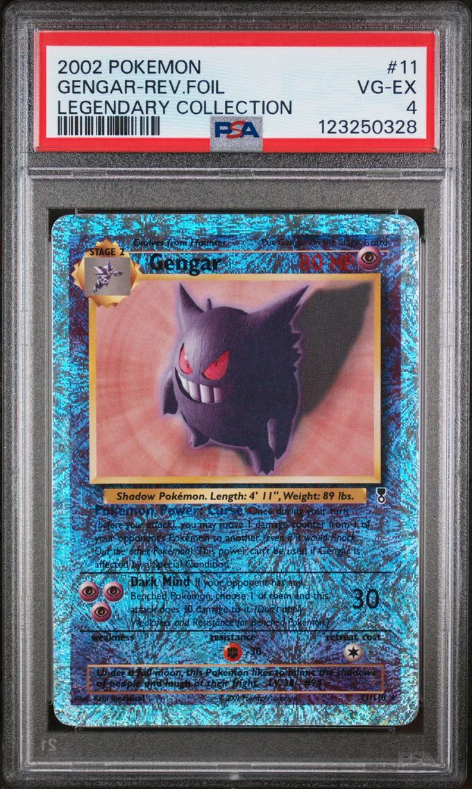2002 #11 Gengar-Reverse Foil PSA 4 Legendary Collection