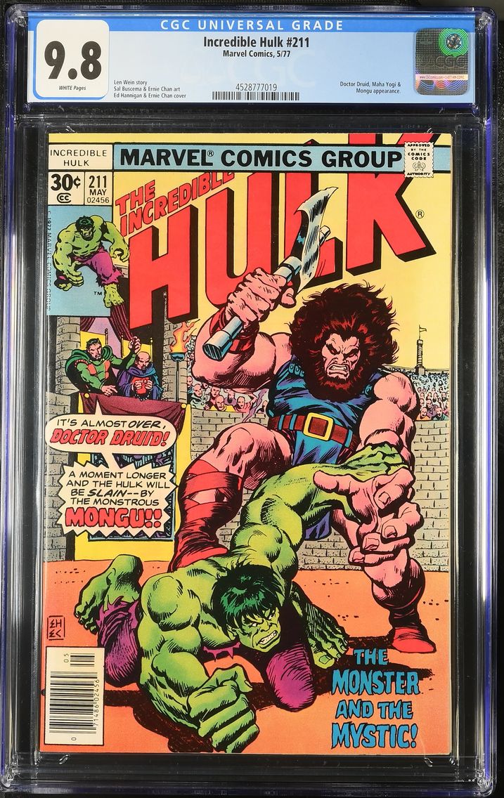 1977 Incredible Hulk #211 CGC 9.