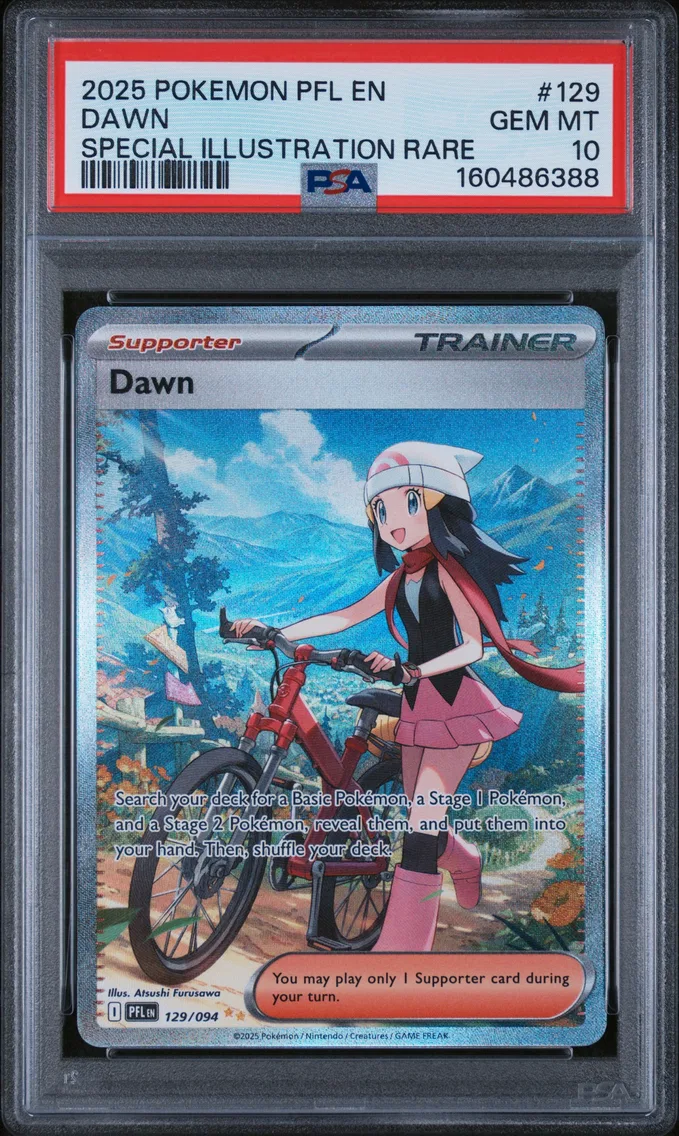 2025 #129 Dawn PSA 10 Pfl EN-Phantasmal Flames
