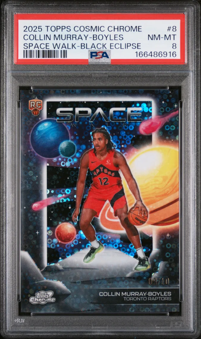 2025 #8 Collin Murray-Boyles PSA 8 Topps Cosmic Chrome Space Walk