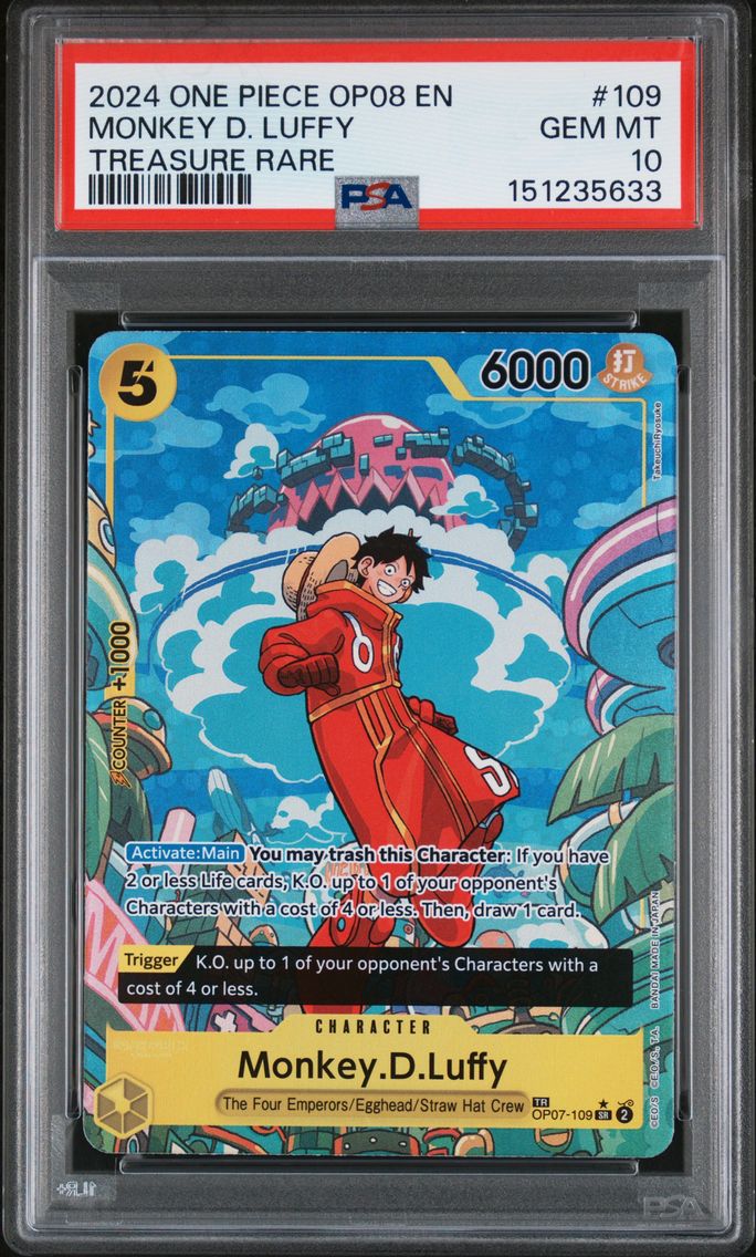 2024 #109 Monkey D. Luffy PSA 10