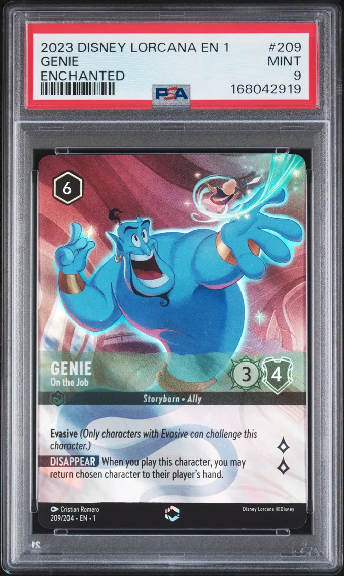 2023 #209 Genie - on the Job PSA 9 Disney Lorcana EN 1-the First Chapter
