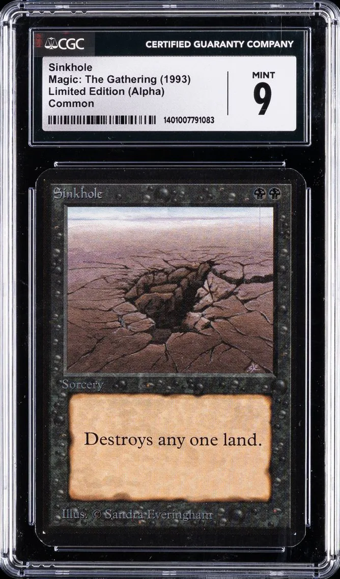 1993 SINKHOLE CGC 9 MAGIC:  THE GATHERING | LIMITED EDITION (ALPHA) - COMMON