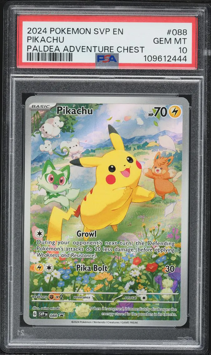 2024 #088 Pikachu PSA 10 Svp EN-SV Black Star Promo Pokemon