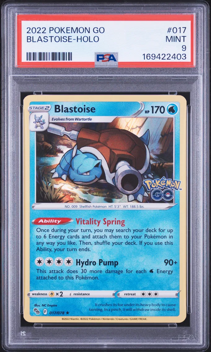 2022 #017 Blastoise-Holo PSA 9 Go