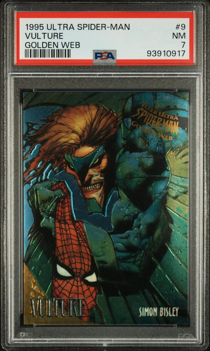 1995 #9 Vulture PSA 7 Ultra Spider-Man Golden Web