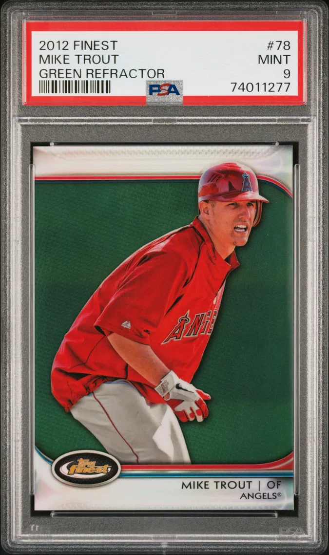 2012 #78 Mike Trout PSA 9 Finest