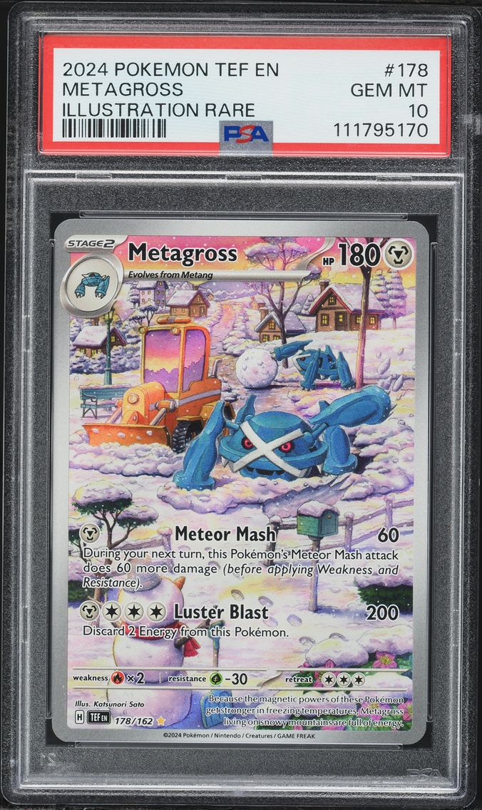 2024 #178 Metagross PSA 10 Tef EN-Temporal Forces Pokemon