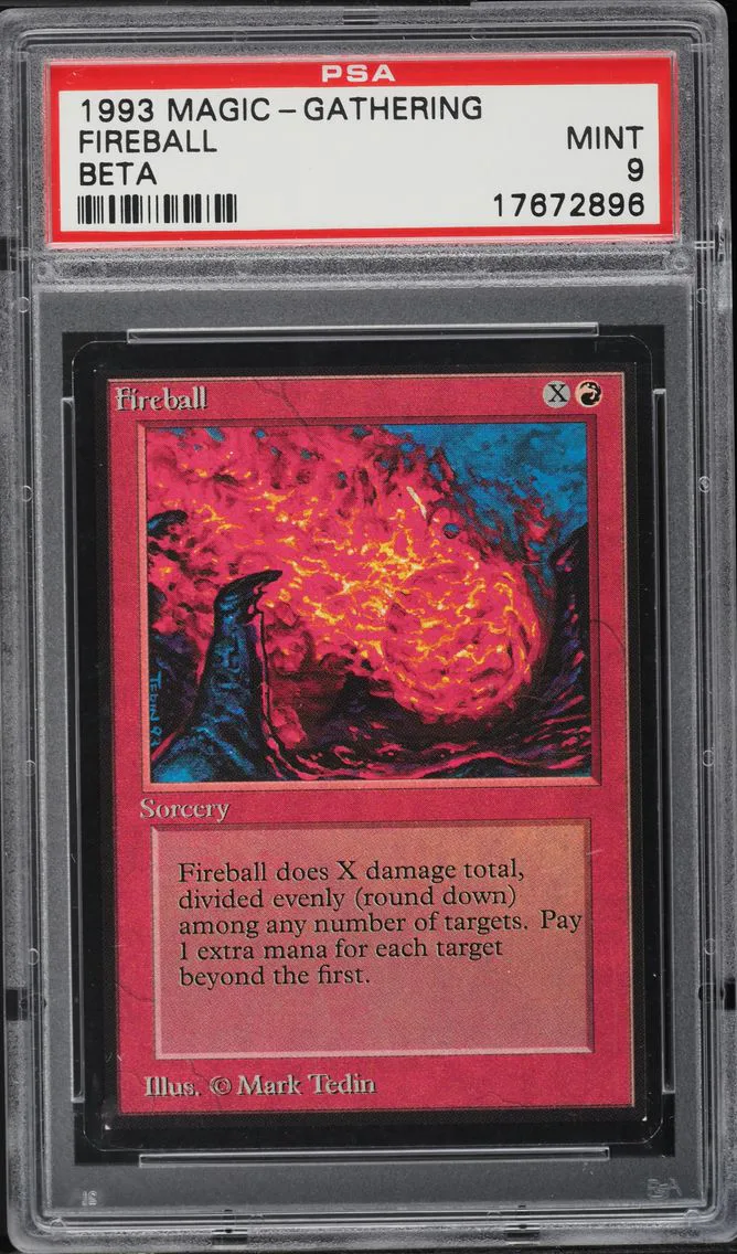1993 #150 BETA FIREBALL PSA 9 MAGIC THE GATHERING