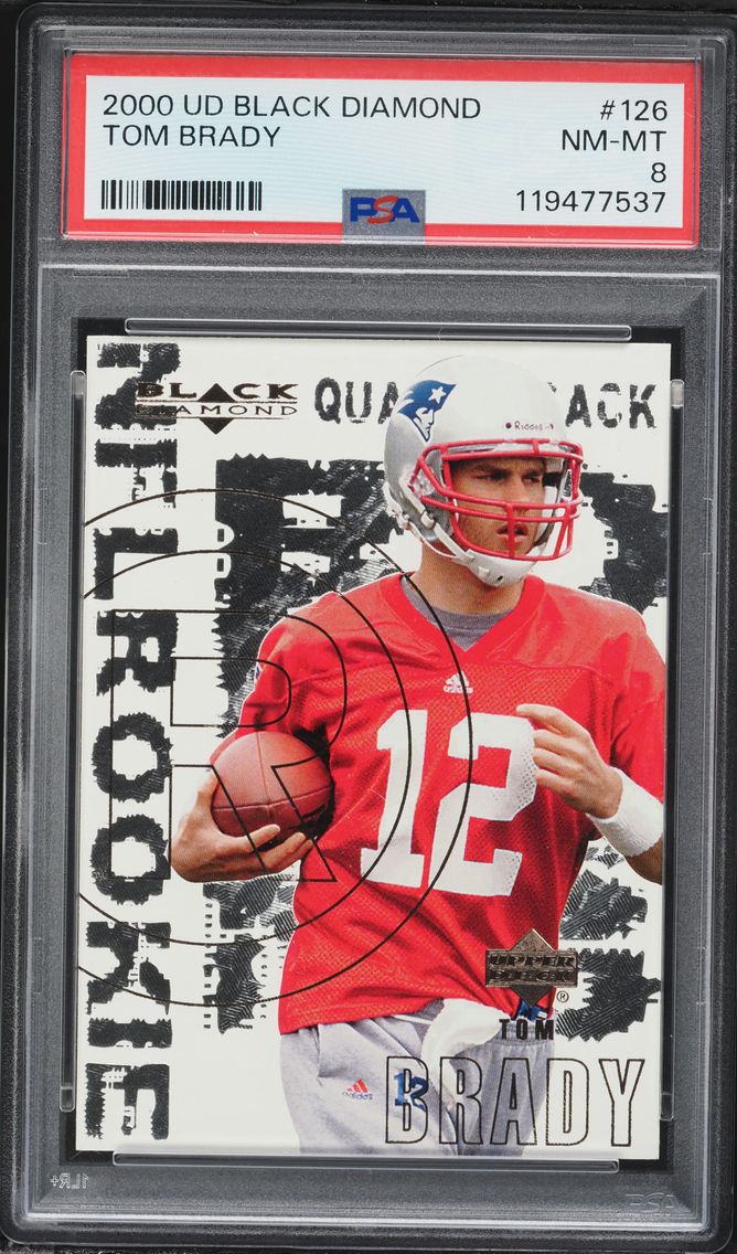 2000 #126 Tom Brady PSA 8 Upper