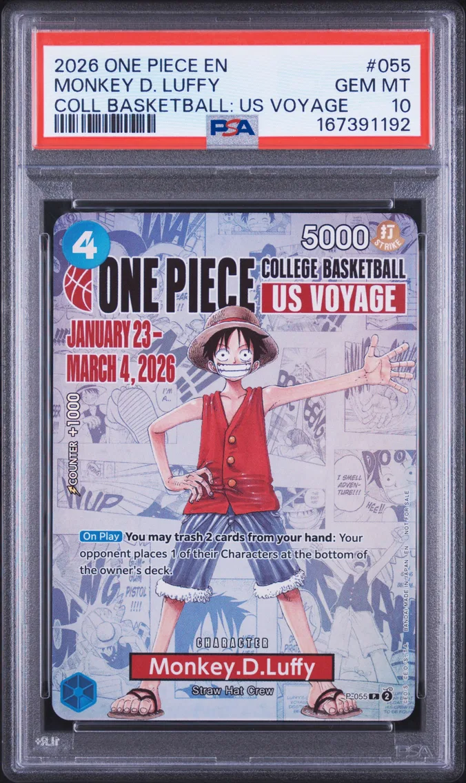 2026 #055 Monkey D. Luffy PSA 10 One Piece Promos