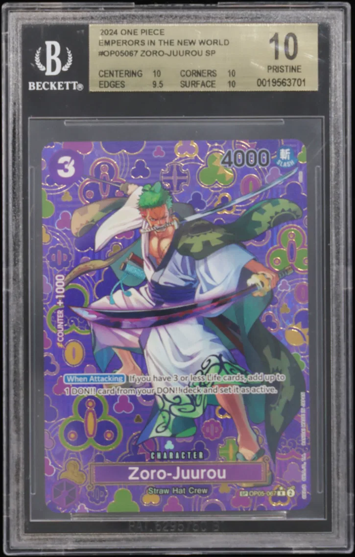 2024 #OP05067 Zoro-Juurou SP BGS 10 One Piece Card Game Emperors in the New World