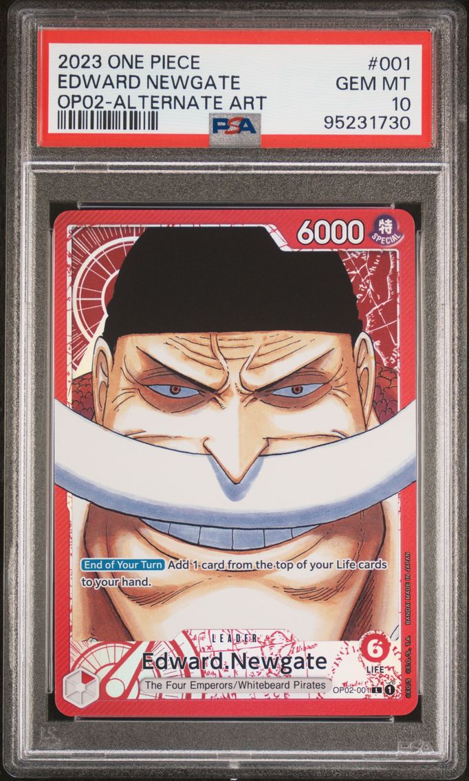2023 #001 Edward Newgate PSA 10 One Piece OP02-Paramount War