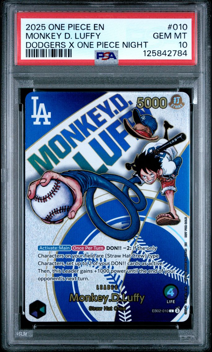 2025 #010 Monkey D. Luffy PSA 10