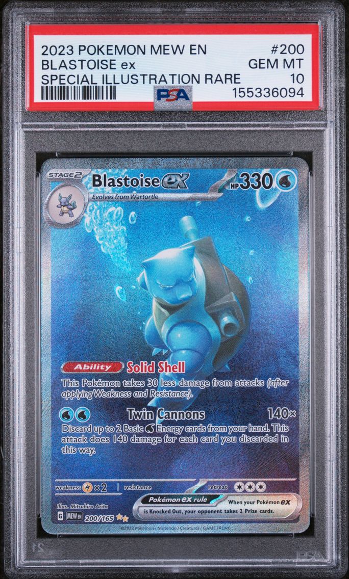 2023 #200 Blastoise EX PSA 10 Me