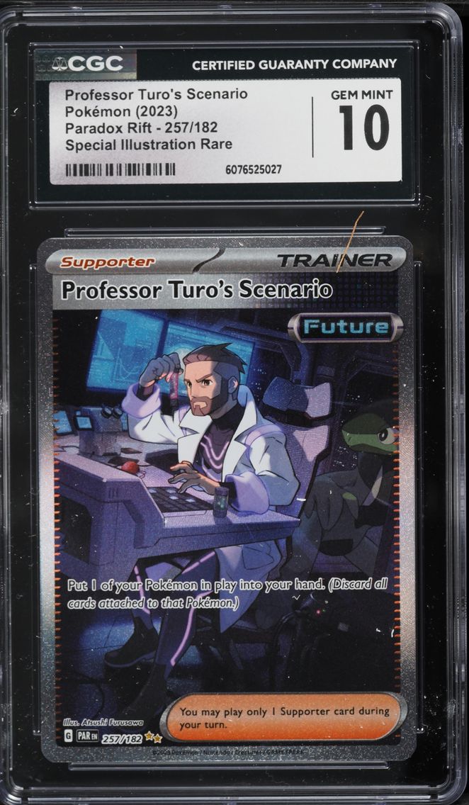 2023 #257 Professor Turo's Scenario CGC 10 Par EN-Paradox Rift Pokemon