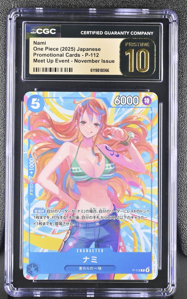 2025 #P-112 Nami CGC 10 Meet-up Event November Promotional Cards - Japanese One Piece