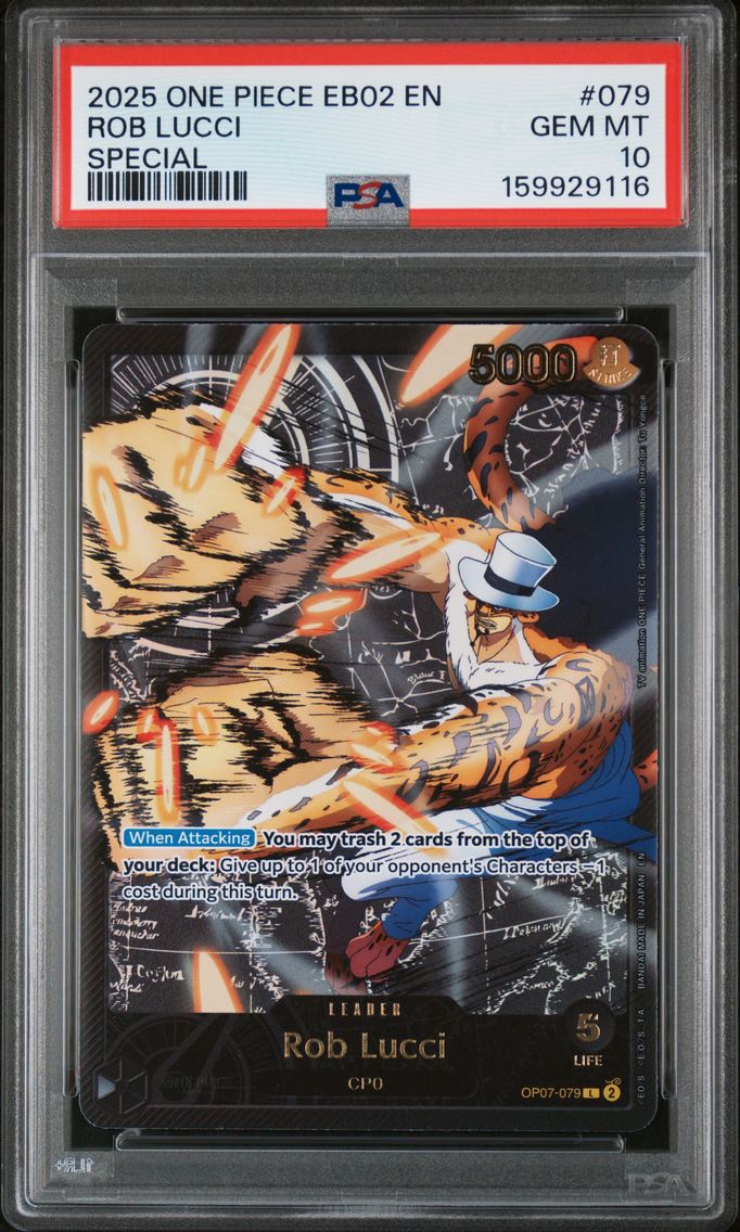 2025 #079 Rob Lucci PSA 10 One P