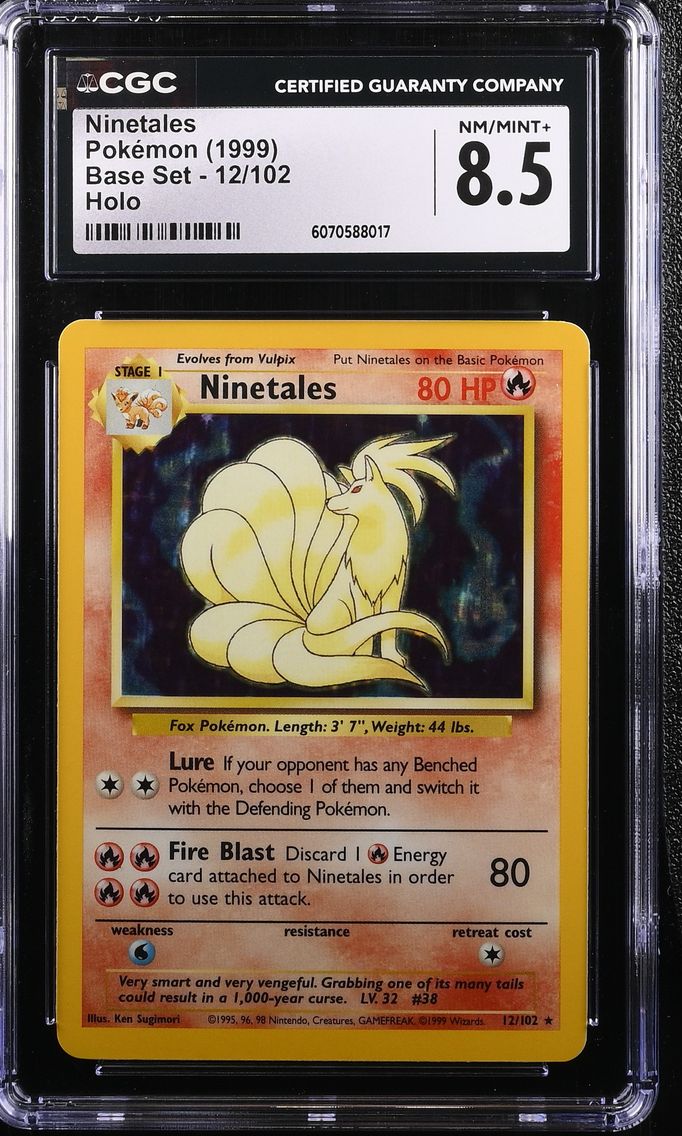 1999 #12 Ninetales CGC 8.5 Base Set - Unlimited - English
