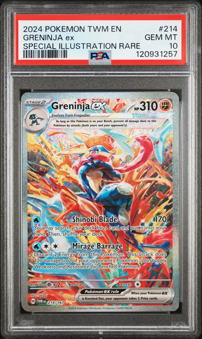 2024 #214 Greninja EX PSA 10 Twm EN-Twilight Masquerade