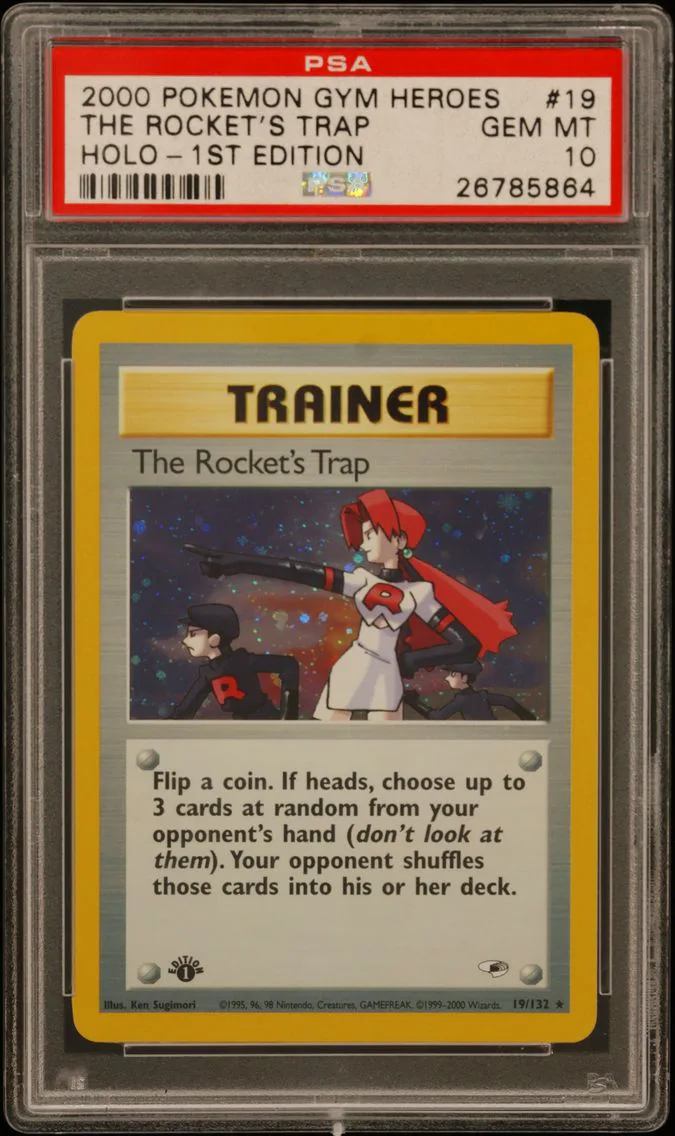 2000 #19 The Rocket's Trap PSA 10 Gym Heroes
